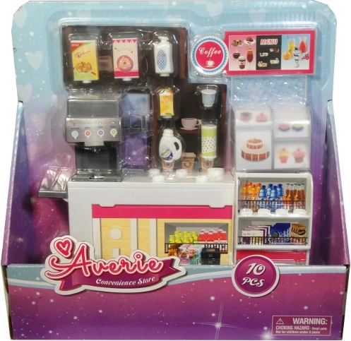 Mobilier și accesorii pentru păpuși – cafenea cu espressor