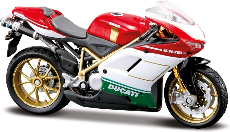 Motocicletă Maisto Ducati 1098 S Tricolore 1:18