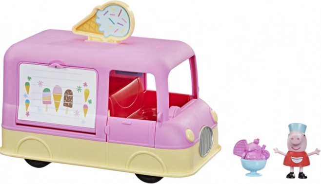 Peppa Pig – mașină de înghețată cu sunete și figurină