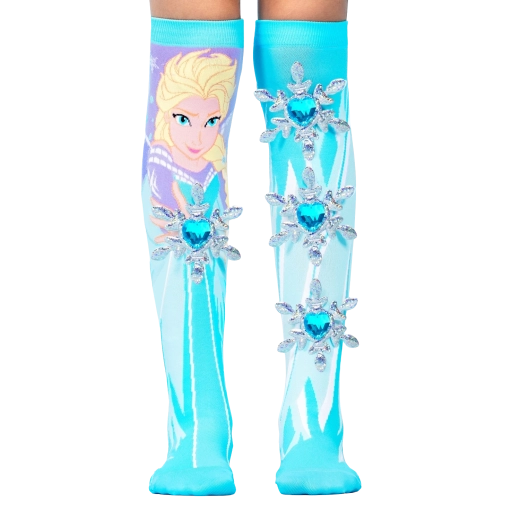 Șosete până la genunchi trăsnite cu ELSA FROZEN de la Madmia