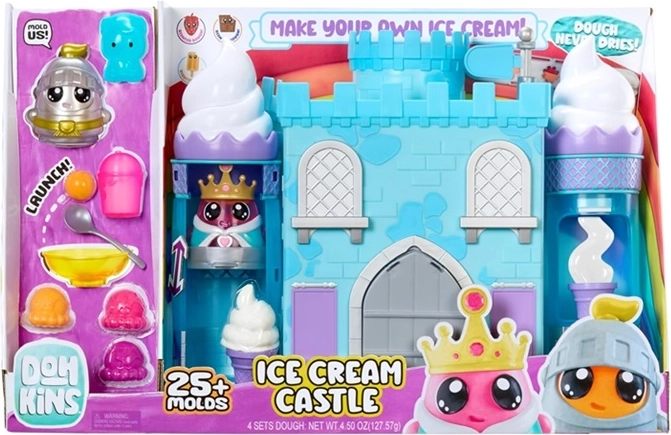 MGA DohKins Castelul de înghețată – set creativ cu plastilină