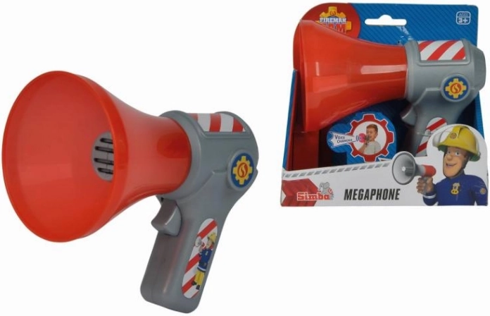 Megafon Pompierul Sam cu schimbare de voce 16 cm