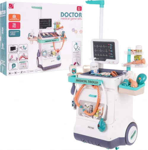 Cărucior interactiv de doctor pentru copii 3+