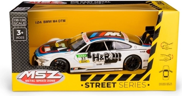 Model de colecție BMW M4 DTM 1:24 alb