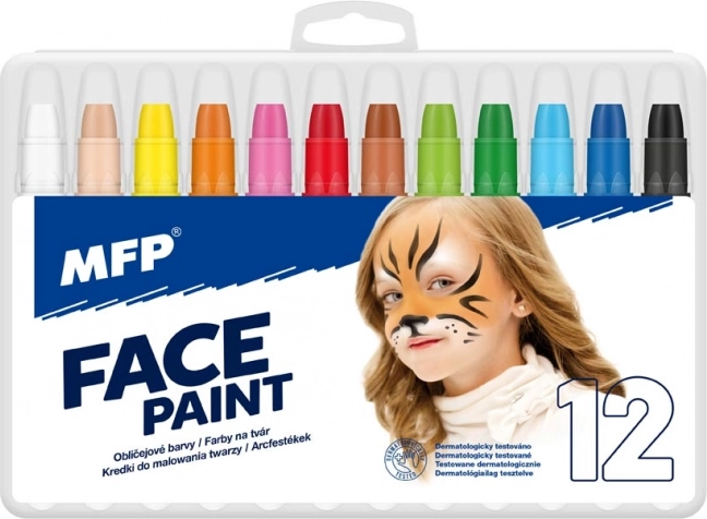 Set de culori pentru față 12 culori