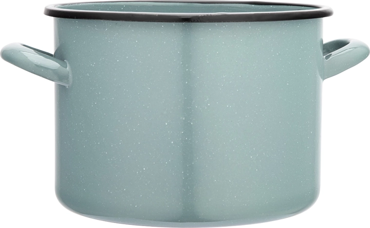 Oală 4,4 l verde salvie cu aspect stropit 20 cm