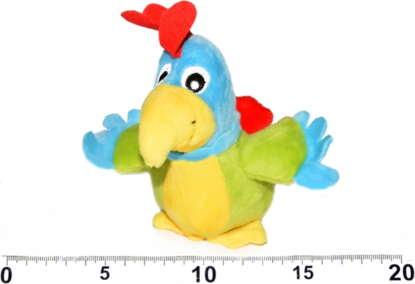 Papagal de pluș Wiktor 12 cm