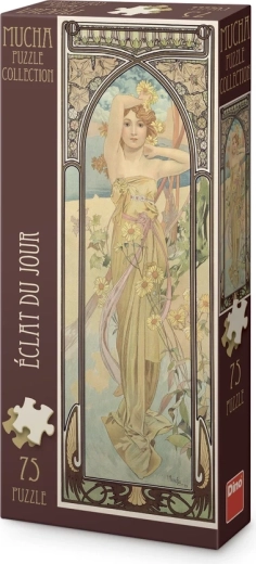 Puzzle panoramic Dino Alfons Mucha – Strălucirea zilei (75 piese)