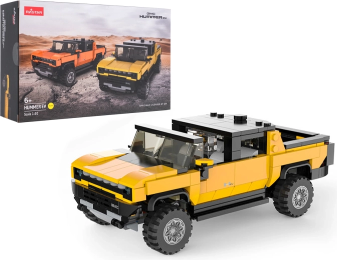 Kit de asamblare pentru modelul Hummer EV RASTAR la scara 1:30 – Galben