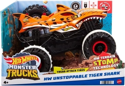 RC monster truck de teren HOT WHEELS Tiger Shark 1:15