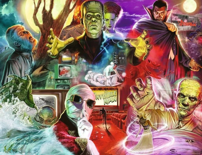 Puzzle Ravensburger Universal Monsters 2000 piese