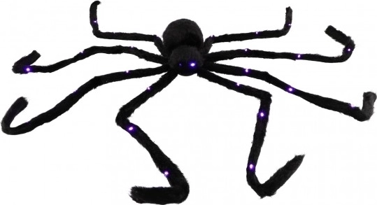 Păianjen mare de pluș cu lumină 125 cm