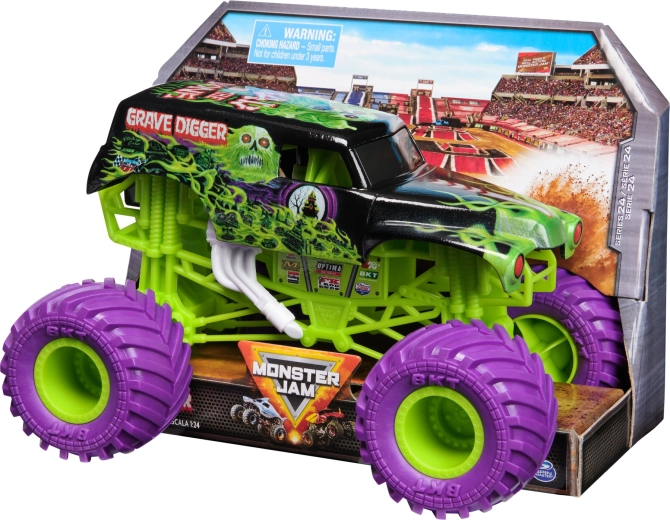 Caroserie metalică cu grafica iconică Grave Digger