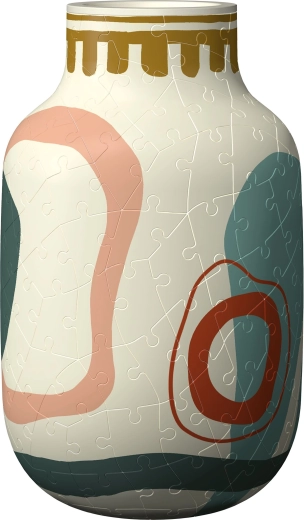 Puzzle 3D – vază, abstracție bej
