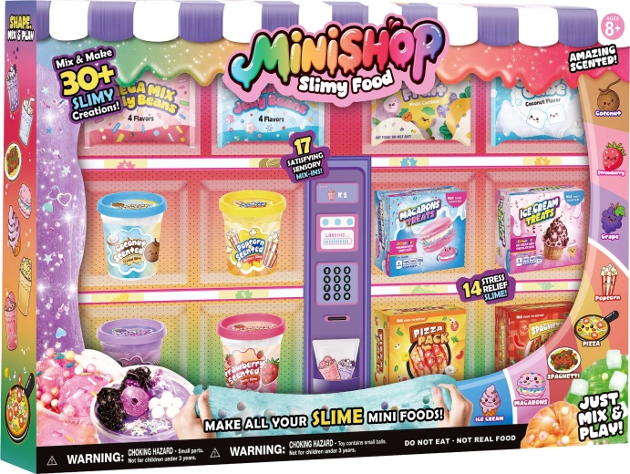 CubicFun set creativ cu slime pentru realizarea unor mini-preparate
