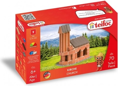 Set de construcție Teifoc Biserica pentru copii de la 6 ani, 70 bucăți