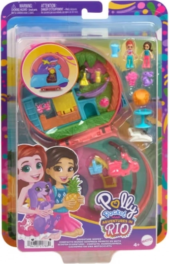 Polly Pocket Scooter Aventură - Set compact de joacă