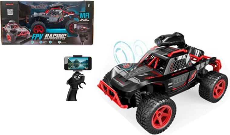 Mașină RC off-road cu cameră Wi‑Fi FPV și suport pentru telefon