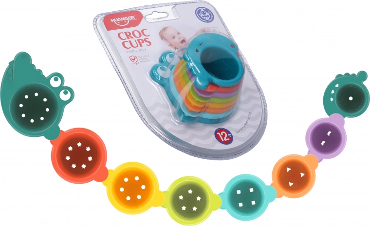 Pahare cu motiv crocodil – set 8 buc