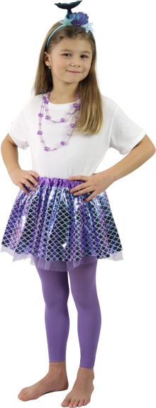 Costum pentru copii sirenă cu fustă și bentiță