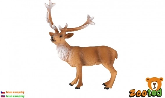 Figurină din plastic cerb european 16 cm