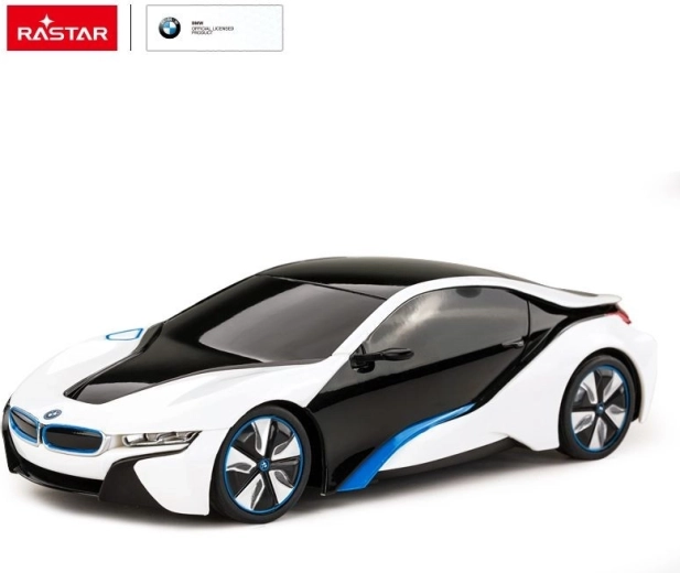 Rastar BMW i8 mașină RC cu telecomandă 1:24 albă