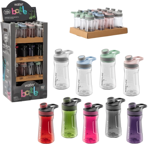 Sticlă de apă 530 ml cu prindere ergonomică HOBBYLIFE