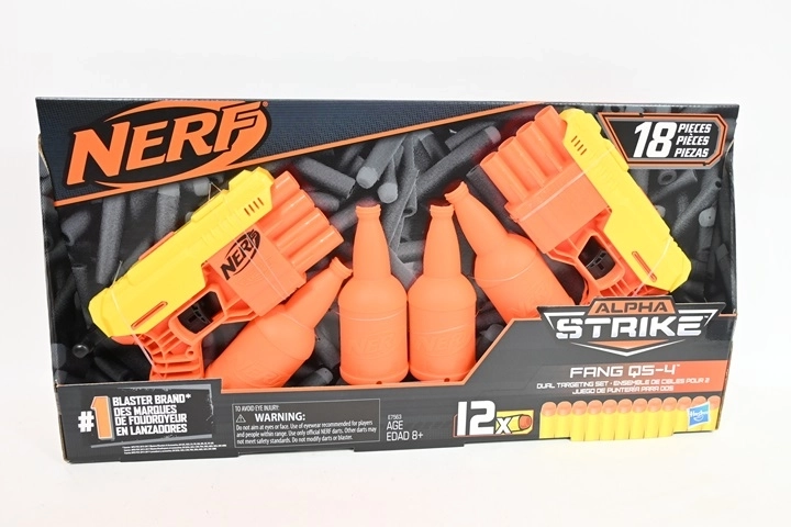 Blaster cu spumă Nerf Alpha Strike Fang QS-4 cu săgeți
