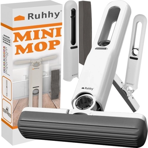 Mini mop Ruhhy fără urme cu 2 accesorii
