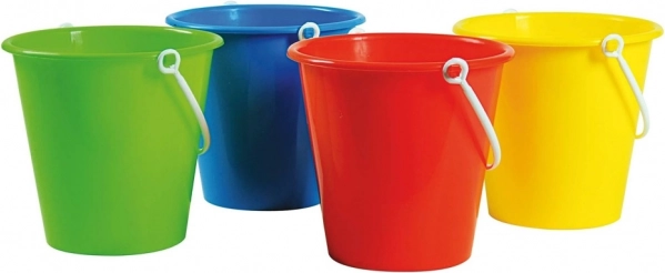 Găleată din plastic pentru nisip și apă (mix de culori)