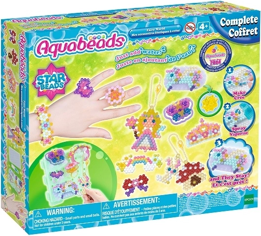 Aquabeads lumea zânelor – set creativ cu mărgele