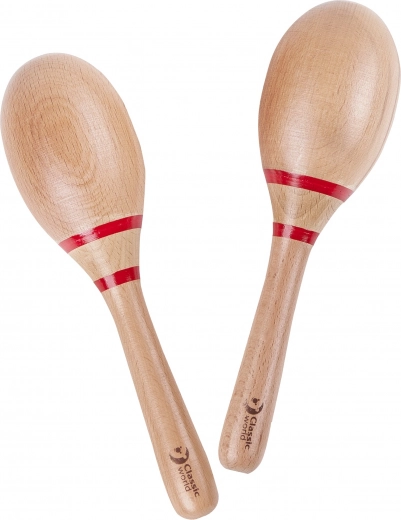 Maracas din lemn pentru copii CLASSIC WORLD