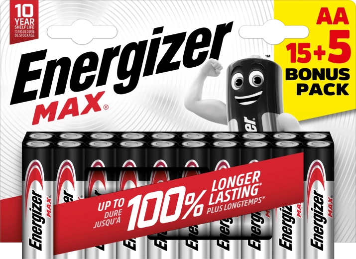 Energizer Max AA baterii alcaline 20 buc