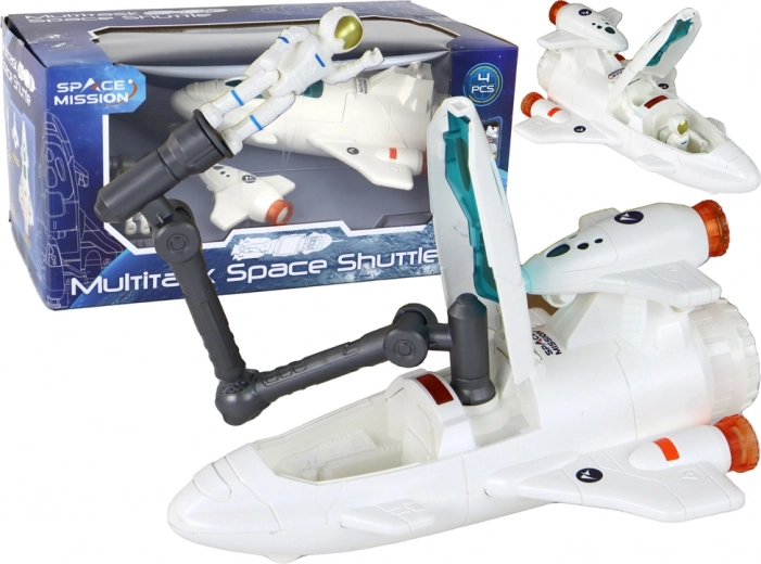 Misiune cosmică – rachetă, astronaut și dron, set 4 piese cu lumini și sunete