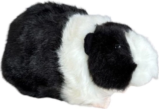 Porcușor de Guineea din pluș alb-negru 20 cm