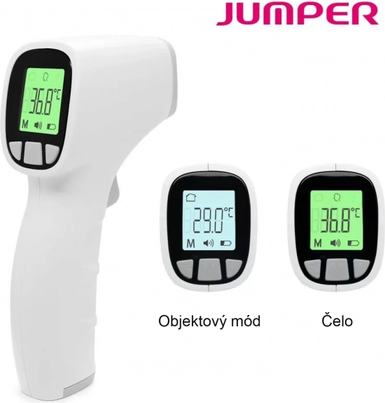 Termometru digital fără contact Jumper pentru copii și adulți, albastru