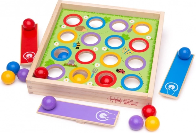 Joc de masă din lemn Kloboučku hop BIGJIGS TOYS