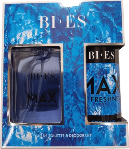 Set cadou pentru bărbați BI-ES Max Ice Freshness – apă de toaletă 100 ml + deodorant 150 ml