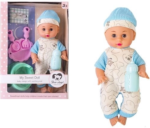 Păpușă bebeluș cu accesorii - 1 bucată