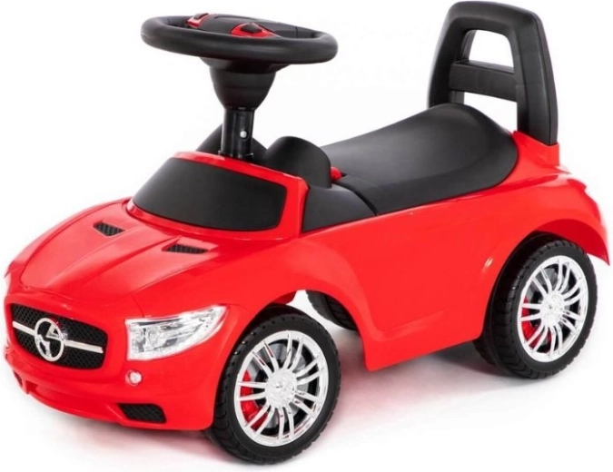 Trotinetă fără pedale pentru copii SuperCar cu sunete – roșie