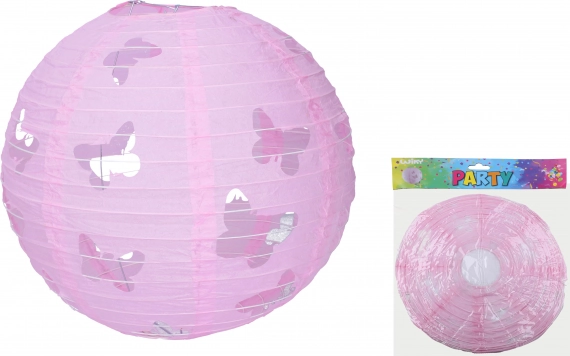 Lampion sferic 30 cm cu motiv de fluture