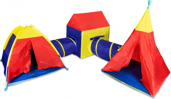 set de joacă 5‑în‑1 pentru copii cu corturi și tuneluri IPLAY
