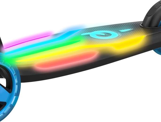 Spectacol luminos LED în platformă și în roți