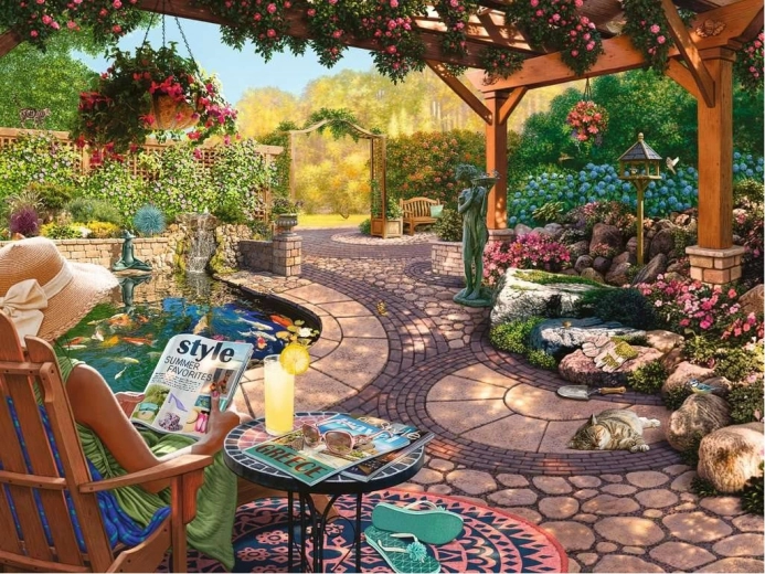 Puzzle de format mare Curte frumoasă 750 piese