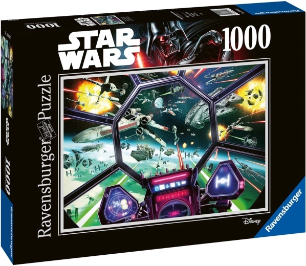 Puzzle Ravensburger STAR WARS: cockpitul TIE Fighter 1000 piese