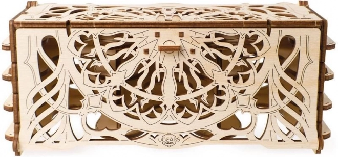 Casetă din lemn pentru cărți de colecție UGEARS – puzzle mecanic 3D