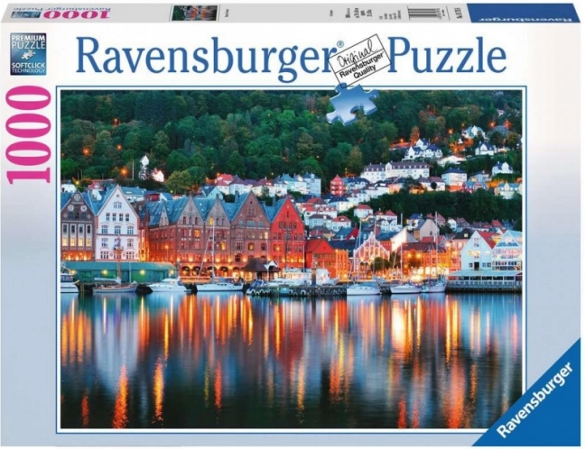 Puzzle Ravensburger Bergen Norvegia 1000 piese