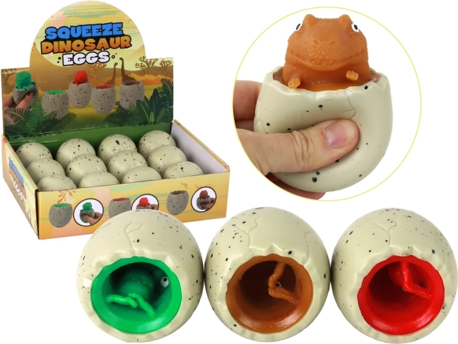 Jucărie antistres dinozaur în ou Squishy