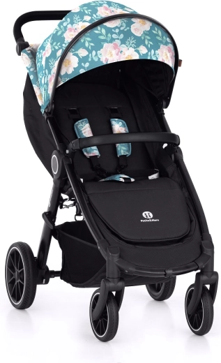 Petite&Mars cărucior sport Street+ RWS black limited 100 roses