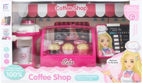 Cafenea pentru copii pe baterii cu accesorii